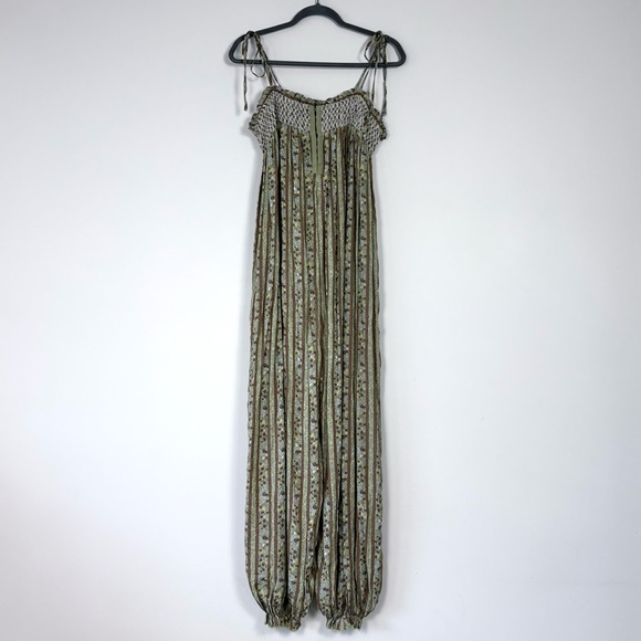 Intimately Free People Rule The World Floral Maxi Jumpsuit in Fern Combo Large - Picture 8 of 16
